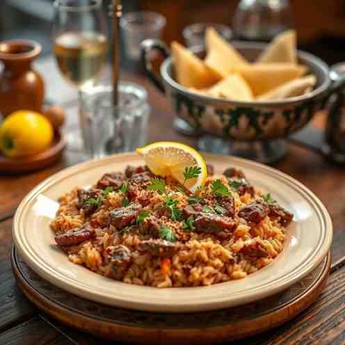 Lebanese Hashweh - Best Beef & Rice Recipe